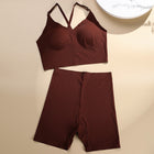 Sports Yoga Bra Set | Wire-Free Gathering Beautiful Back | Seamless All-Season
