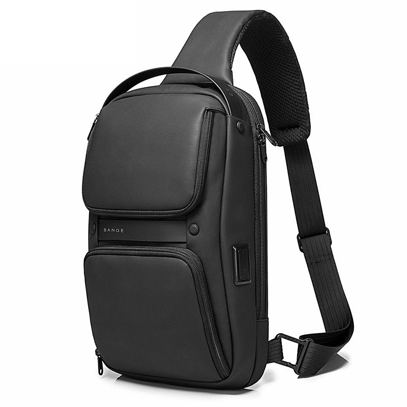 Men's Bag Chest Bag Korean Version Diagonal Bag Shoulder Bag Casual Men's Chest Bag Sling Bag - BsBuy