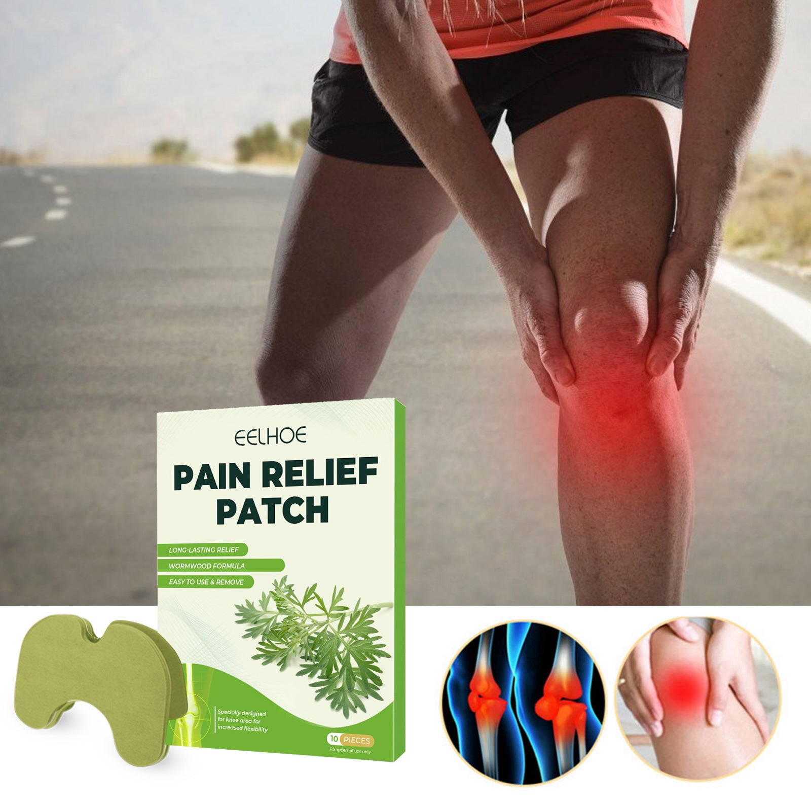Mugwort Pain Relief Patches – Herbal Moxa Patches for Joints & Muscles - BsBuy