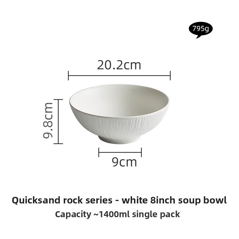 Black and White Ceramic Dishes, Dishes, Home Eating Bowls, Soup Bowls, Fish Plates