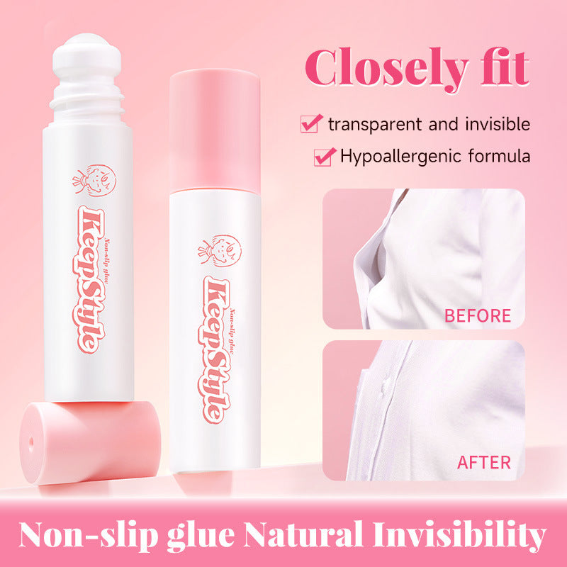 Non-Slip Clothing Adhesive Glue — Invisible Garment Grip for Low-Cut & Strapless Outfits - BsBuy