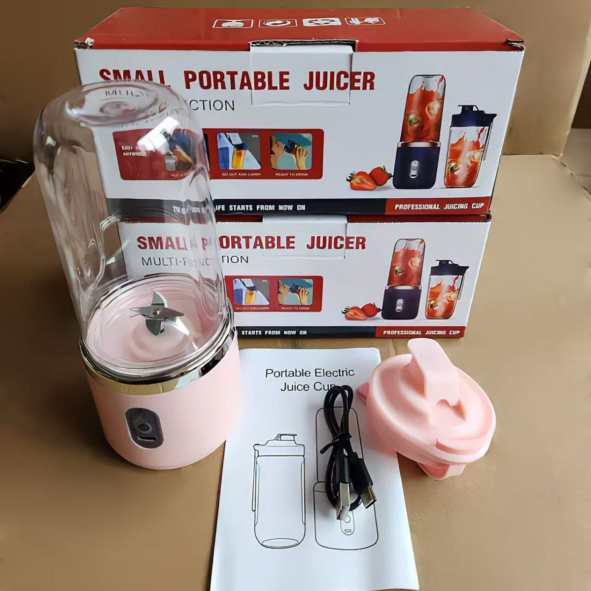 Portable Electric Juice Blender – USB Rechargeable Mini Smoothie Maker - BsBuy