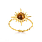 Bohemian Sun Star Adjustable Stainless Steel Ring - BsBuy