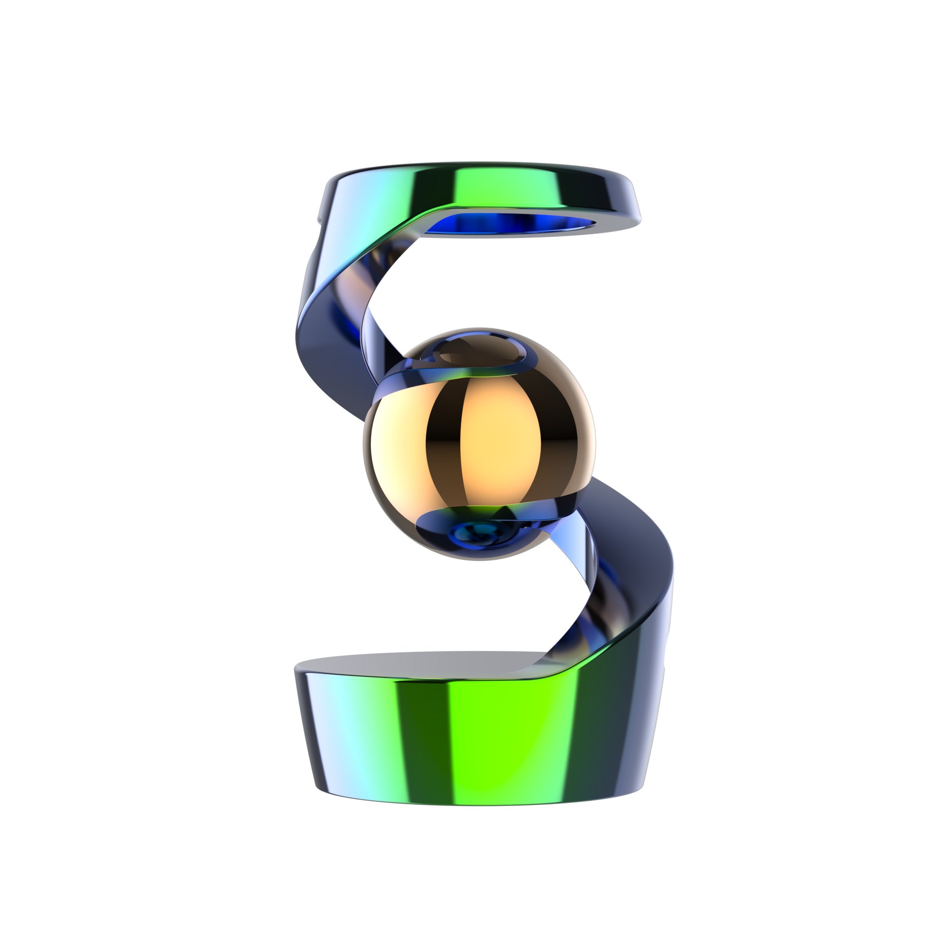 Desktop Floating Gyroscope – Premium Aluminium Alloy Desk Toy & Stress Reliever - BsBuy