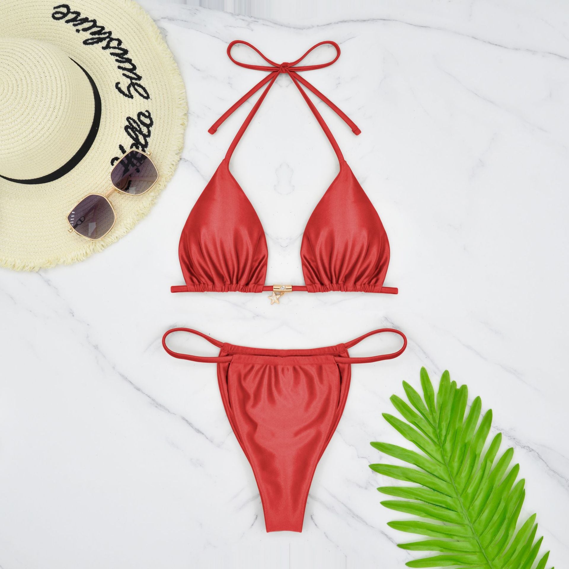 Bikini three-point sexy backless swimsuit - BsBuy