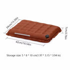 Self-Inflating Seat Cushion Thickened Camping Mat Lightweight Waterproof Foldable Stadium Chair Pad - BsBuy