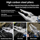 Compact Folding Multi-Tool with Pliers & Blade, Portable Camping & Vehicle Emergency Tool - BsBuy