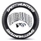 Tire sticker letter car motorcycle tire decoration - 8 groups SPEEDHUNTERS white