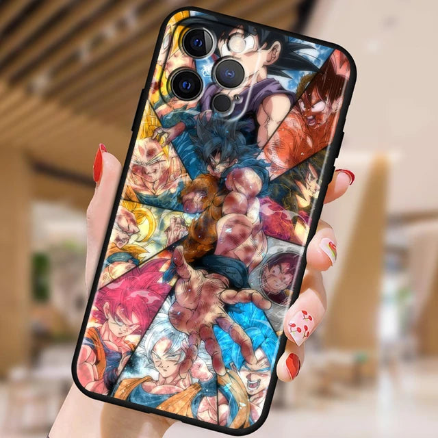 Dragon Ball Z iPhone Case — Japanese Anime Art TPU Phone Cover | iPhone 7 to iPhone 15 Pro Max - BsBuy