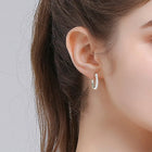 0.4 Carat Moissanite Huggie Earrings — S925 Sterling Silver | D Colour VVS1 | Gold & Silver - BsBuy