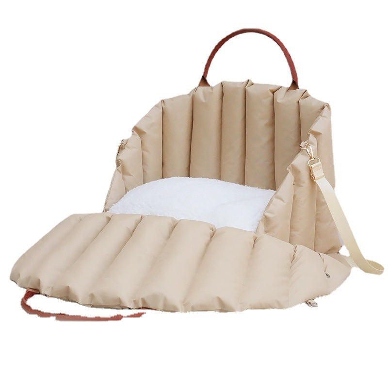 Pet Travel Carrier Bag & Nest — Dual-Use Handbag & Car Carrier for Cats & Dogs - BsBuy