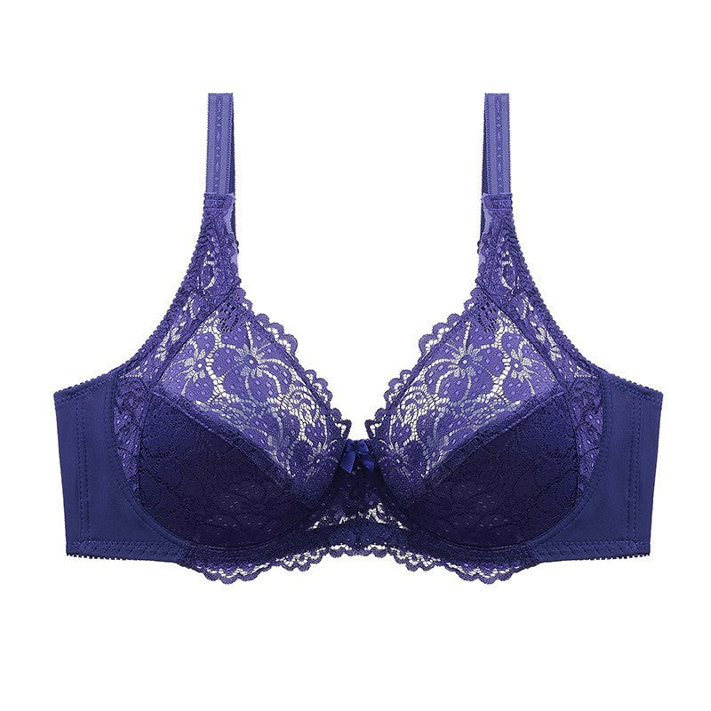 Bra lace gathering comfortable bra plus size underwear - BsBuy