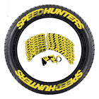 Tire sticker letter car motorcycle tire decoration - 8 groups SPEEDHUNTERS yellow