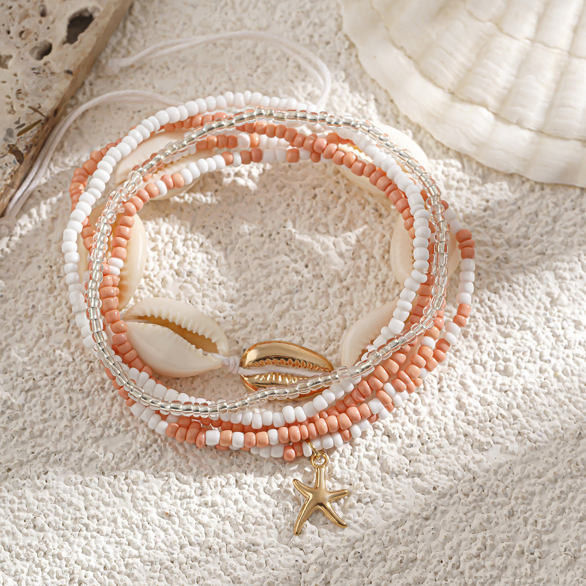 Mermaid Princess Shell Beads Waist Chain Beach Ocean Wind Waist Chain Starfish Body Chain - BsBuy