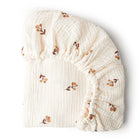 Pure Cotton Baby Washbasin Bed Cover — Cream Style | All Seasons | Multiple Patterns & Sizes - BsBuy