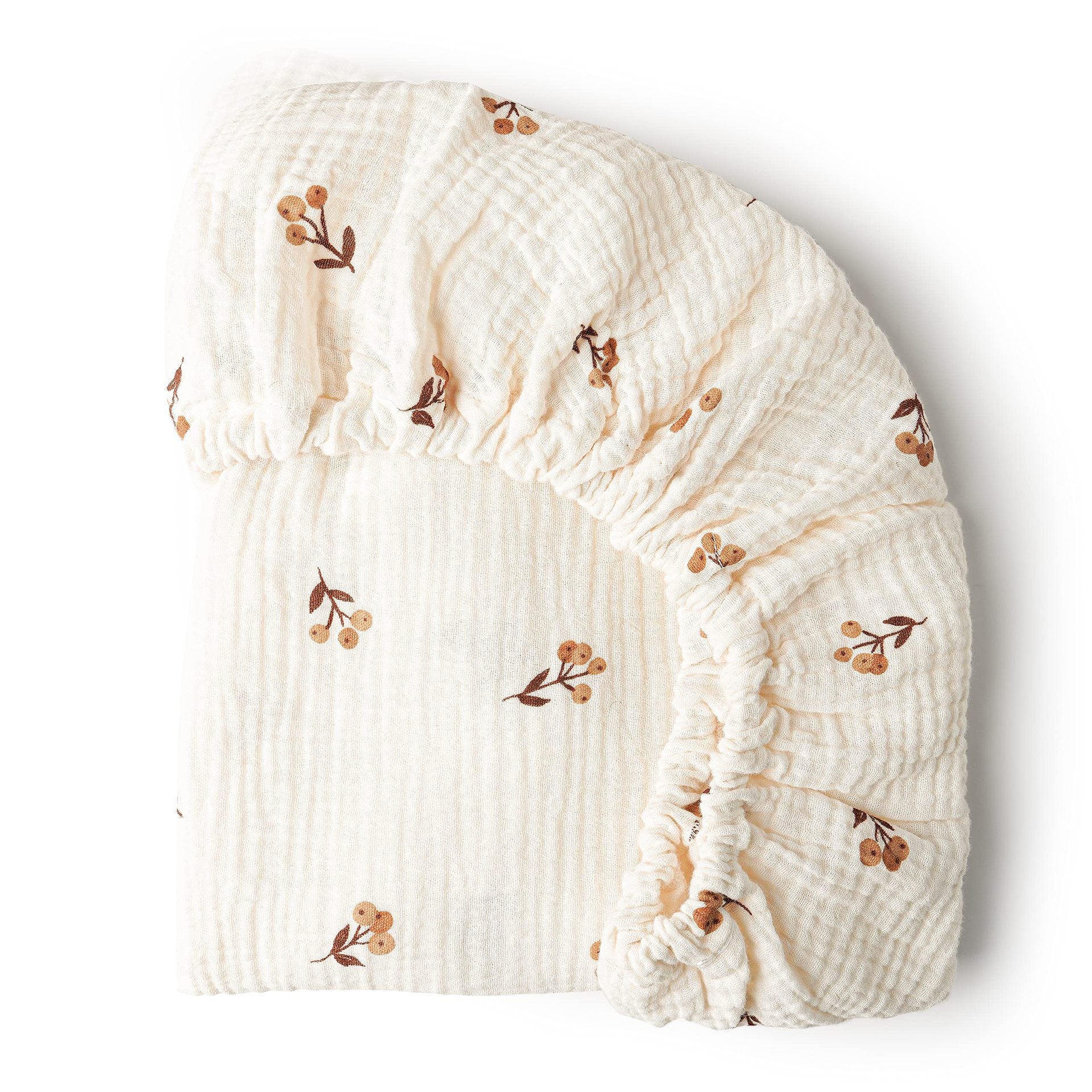 Pure Cotton Baby Washbasin Bed Cover — Cream Style | All Seasons | Multiple Patterns & Sizes - BsBuy