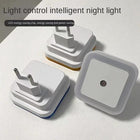 Square LED Night Light – Smart Light-Control Sensor | Plug-In Bedside Lamp - BsBuy