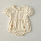 Baby Girl Clothes Infant Romper Summer New Embroidered Short Sleeve Onesie Bodysuit Outing Wear Kids Clothing - BsBuy