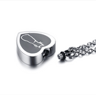 Vnox Cute Cat Openable Heart Pendant for Women Men Necklace Stainless Steel Urn Memorial Pet Cremation Ashes Keepsake Jewelry - BsBuy