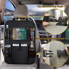 Car Rear Seat Anti-Kick Storage Bag — Multi-Functional Organiser | Black - BsBuy