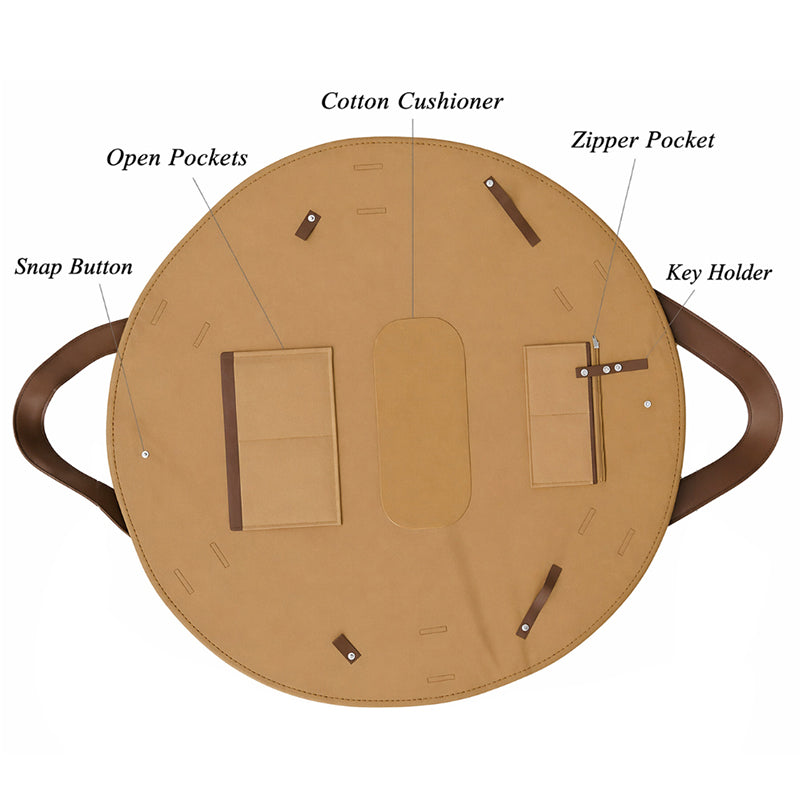 Foldable Travel Duffel Bag — Large Capacity Waterproof Tote | Weekend, Gym & Beach | Black & Brown - BsBuy
