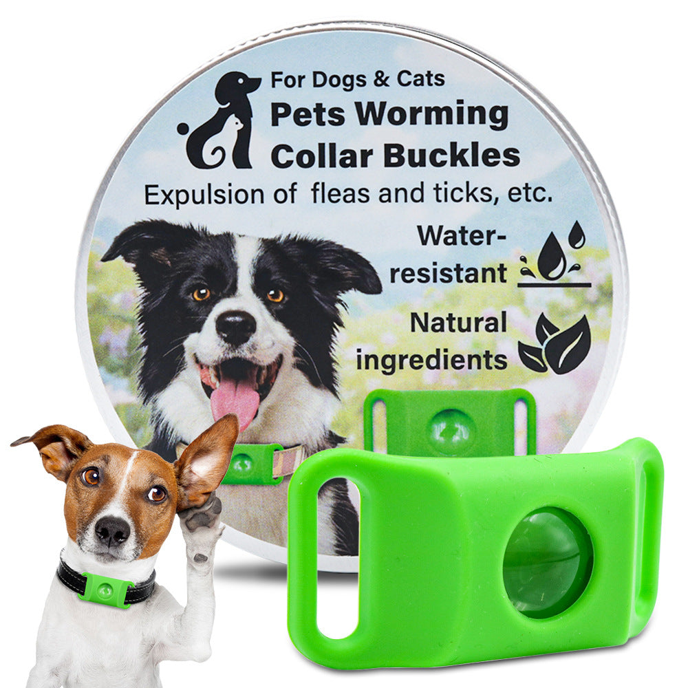 Pet Cat Dog Flea and Tick Prevention Silicone Collar with Insect Repellent Tag, Anti-Flea and Anti-Tick - BsBuy
