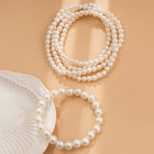 Double-Layer Imitation Pearl & Bead Ankle Chain for Women — Light Luxury Layered Anklet - BsBuy