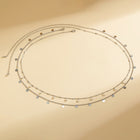 Luxe Double-Layered Waist Chain — Pearl & Geometric Sequin Body Jewellery - BsBuy