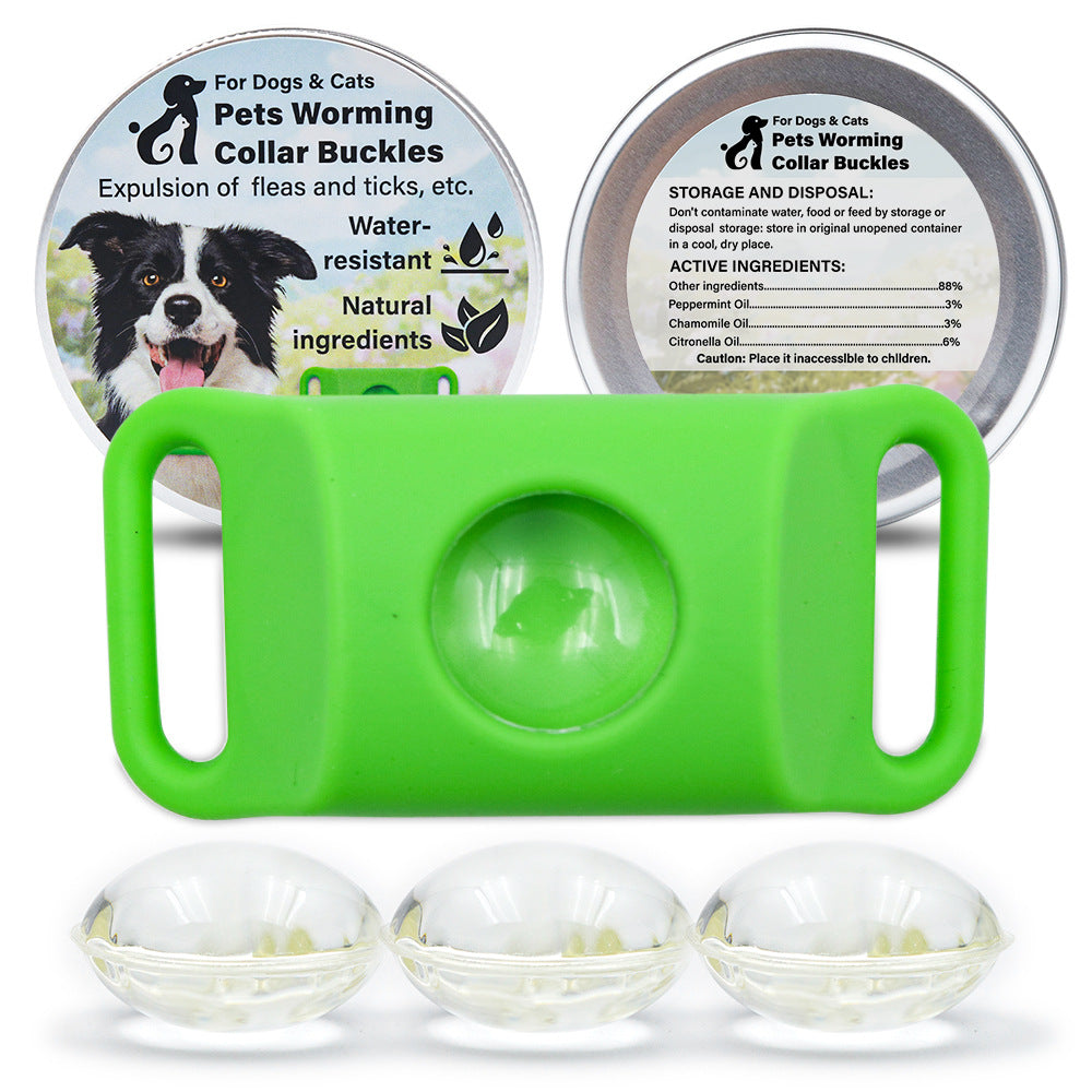 Pet Cat Dog Flea and Tick Prevention Silicone Collar with Insect Repellent Tag, Anti-Flea and Anti-Tick - BsBuy