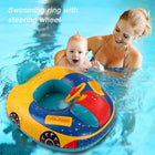 Infant and toddler swimming ring car swimming ring with steering wheel seat ring baby seat ring inflatable swimming ring - BsBuy
