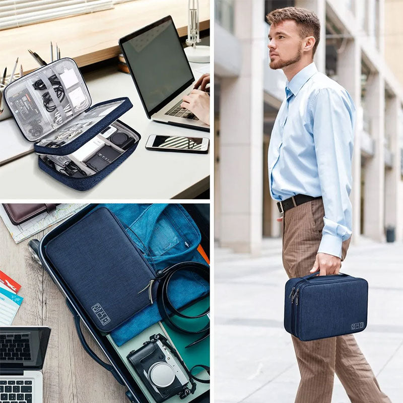 Waterproof Travel Cable Organizer Bag – Keep Your Tech Tangle-Free - BsBuy