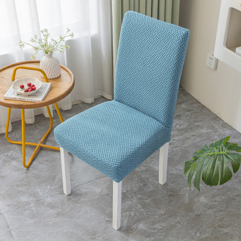 Dining Chair Seat Cushion Cover – Knitted Jacquard Velvet | All Seasons - BsBuy