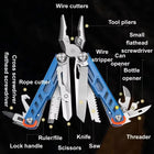 Compact Folding Multi-Tool with Pliers & Blade, Portable Camping & Vehicle Emergency Tool - BsBuy