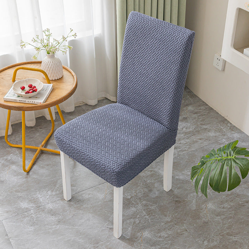 Dining Chair Seat Cushion Cover – Knitted Jacquard Velvet | All Seasons - BsBuy