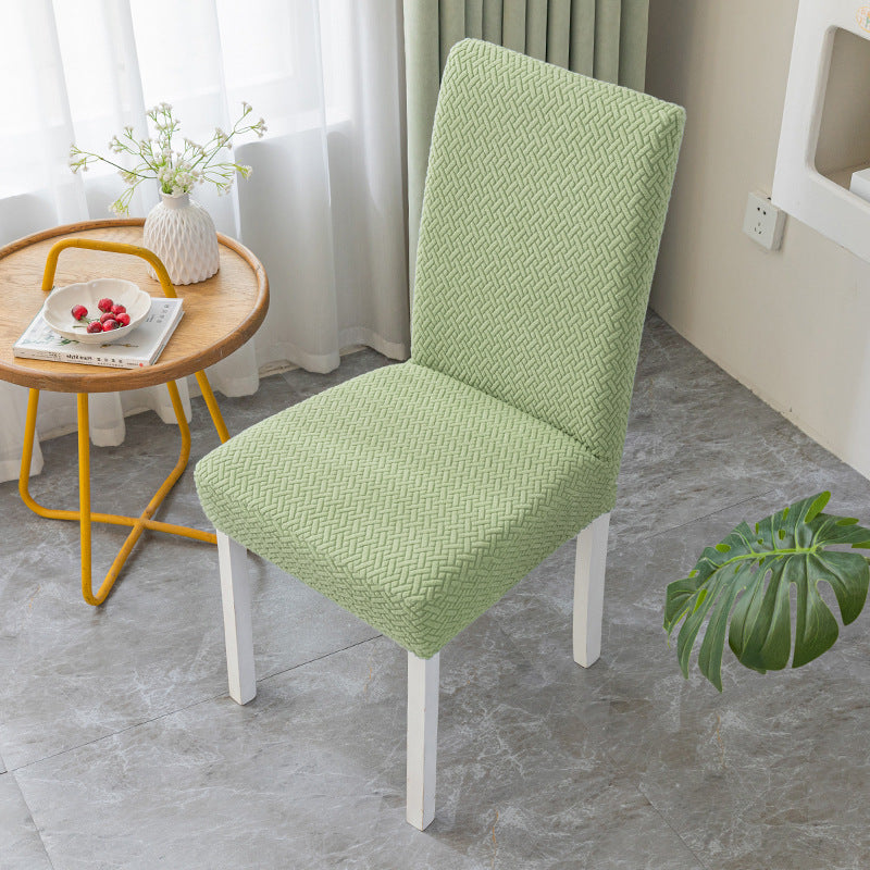 Dining Chair Seat Cushion Cover – Knitted Jacquard Velvet | All Seasons - BsBuy
