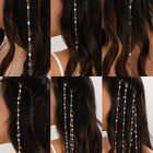 Colourful Gravel Braided Hair Accessory — Tassel Headpiece with Silver Alloy & Wax Cord - BsBuy