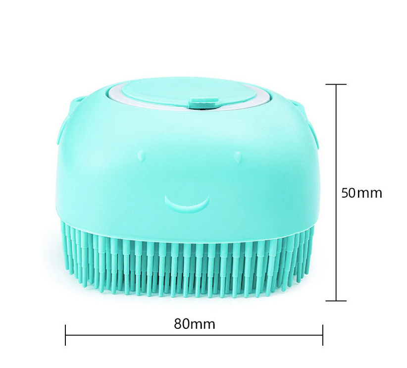 Pet Silicone Bath & Massage Brush — Shampoo Brush for Cats & Dogs - BsBuy