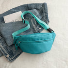 Crossbody bag women's casual bag canvas bag waist bag trendy sports chest bag - BsBuy
