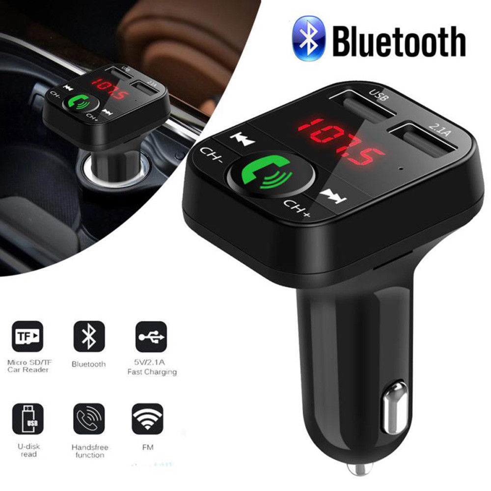 Bluetooth Car FM Transmitter – MP3 Player, Hands-Free Calling & USB Charger - BsBuy