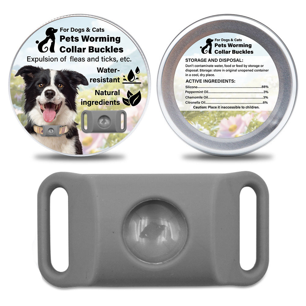 Pet Cat Dog Flea and Tick Prevention Silicone Collar with Insect Repellent Tag, Anti-Flea and Anti-Tick - BsBuy
