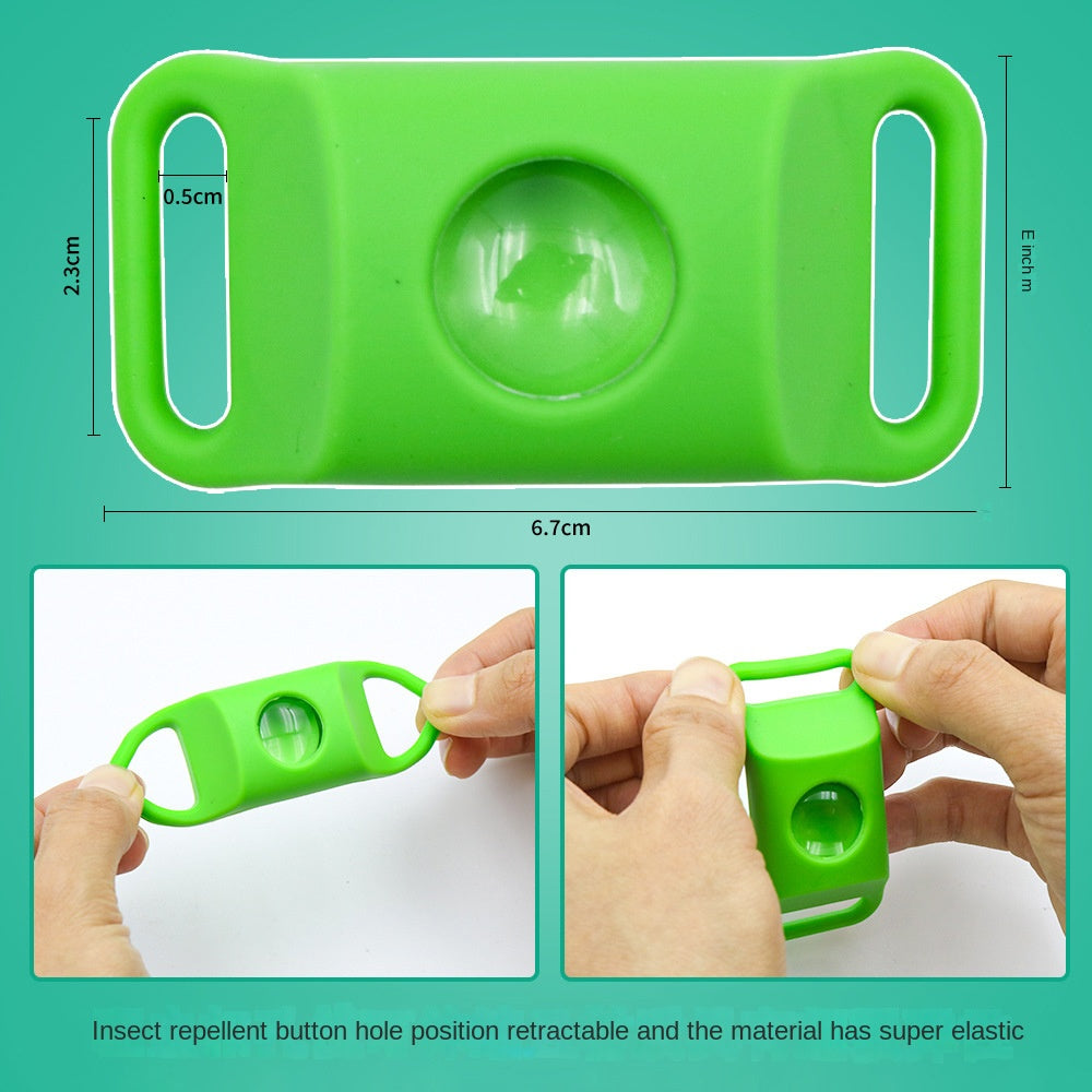 Pet Cat Dog Flea and Tick Prevention Silicone Collar with Insect Repellent Tag, Anti-Flea and Anti-Tick - BsBuy