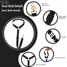 Pet Car Safety Belt & Dog Rear Seat Harness – Adjustable Nylon Lead - BsBuy