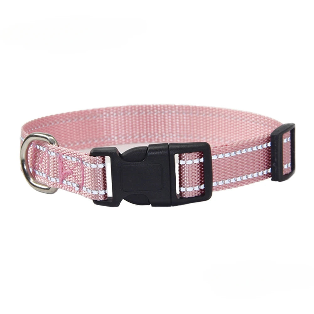 Nylon Dog Collar & Leash Set — Vibrant Colours for Small, Medium & Large Dogs - BsBuy