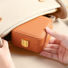 Casegrace PU Leather Mini Jewelry Box Organizer for Jewelry Earrings Necklace Ring Storage Casket Travel Portable Jewellery Case - BsBuy
