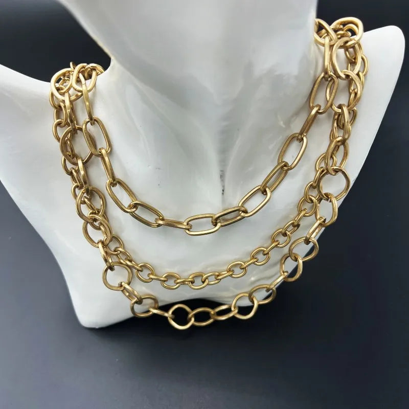 Vintage Pearl Chain Necklace – Multi-Wear Layering Style