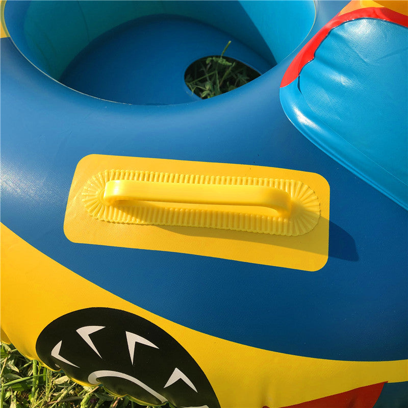 Infant and toddler swimming ring car swimming ring with steering wheel seat ring baby seat ring inflatable swimming ring - BsBuy
