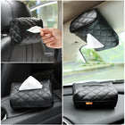Luxury Leather Car Hanging Tissue Box – Stylish Car Organiser