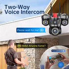 6MP Triple Lens Triple View Security Camera Wireless WiFi Outdoor HD Surveillance Camera for Home Remote Monitoring - BsBuy