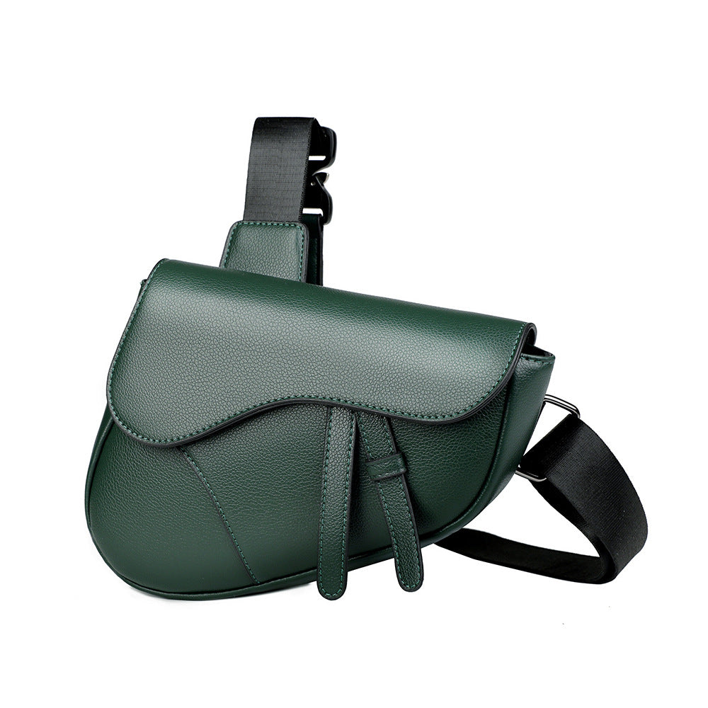Shoulder bag saddle bag zipper diagonal cross bag men's bag - BsBuy