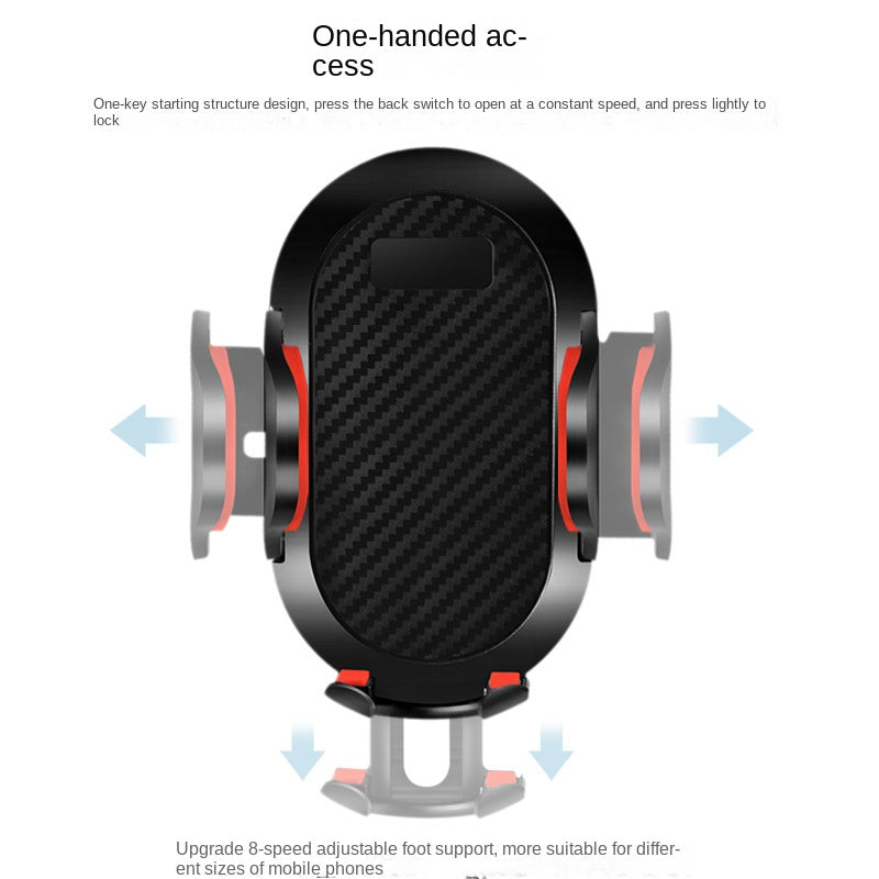 Long Rod Automatic Lock Car Phone Holder — Telescopic Suction Cup & Air Vent Mount | Universal Fit - BsBuy